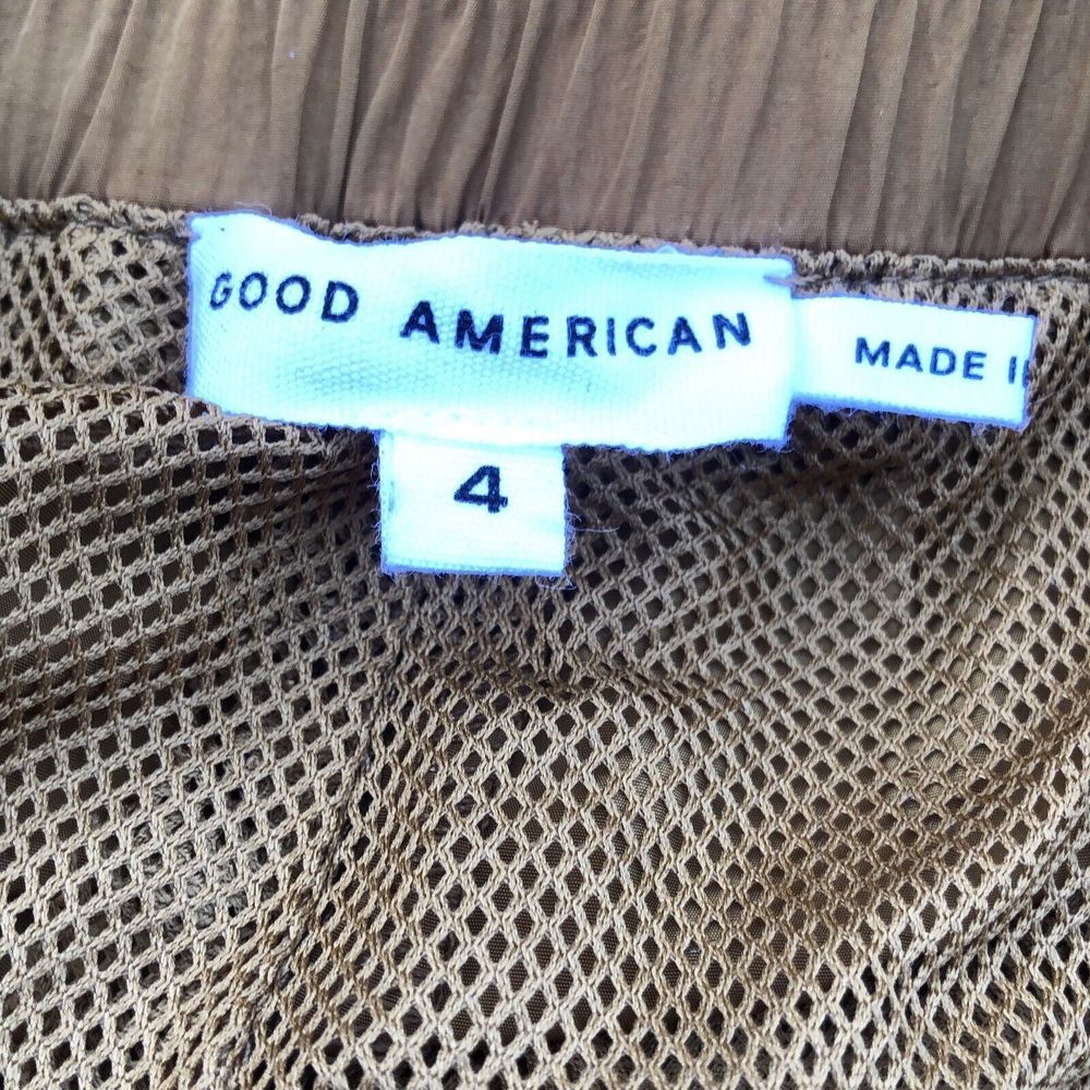 Good American Bronze Brown Essential Wide Leg Track Pants Women’s Sz 4 (XL) NEW - Picture 6 of 8
